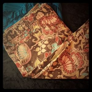 Ann Taylor Loft Marisa Stretch Crop sz14 Floral